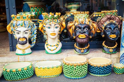 Sicilian Ceramics - Heads of Moors - Antico Sole Italy