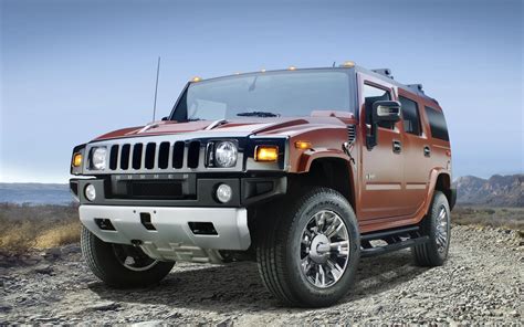 2009 Hummer H2 Sedona Metallic Black Chrome Wallpaper | HD Car ...