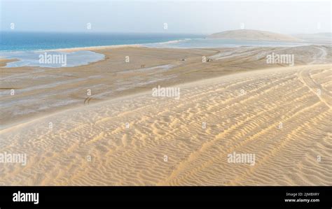 qatar adventurous place khor al udeid ,sea line beach Stock Photo - Alamy