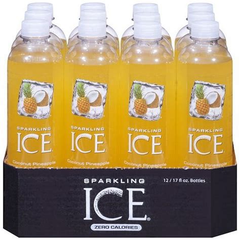 Sparkling Ice Naturally Flavored Sparkling Water, Coconut Pineapple, 17 ...