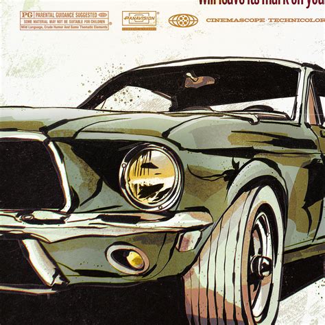 Steve McQueen, Bullitt 1968 – Brusco Illustration -> Lowbrow & Signage