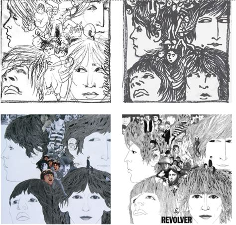 Klaus Voormann’s preparatory sketches for the artwork of the album ...