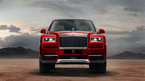 Rolls Royce Cullinan Red Front UHD 4K Wallpaper | Pixelz