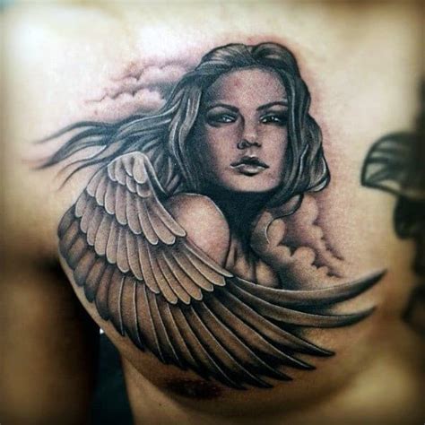 103 Guardian Angel Tattoos for Men [2024 Inspiration Guide] | Angel ...