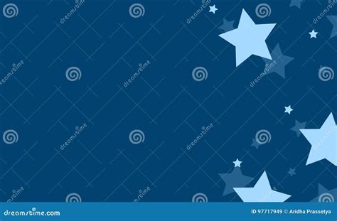 Blue Background with Star Design Collection Stock Vector - Illustration ...