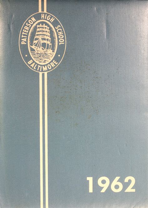 1962 yearbook from Patterson High School from Baltimore, Maryland for sale