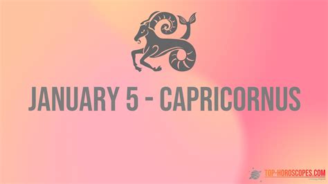 January 5 Zodiac Sign Capricornus - Spontaneous