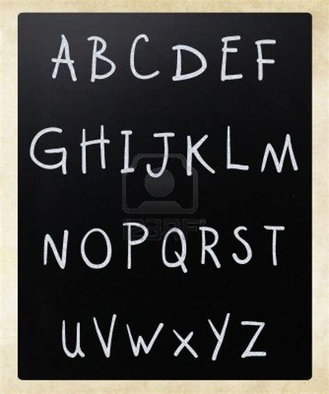 chalkboard font alphabet - Google Search Handwriting Alphabet, Font ...