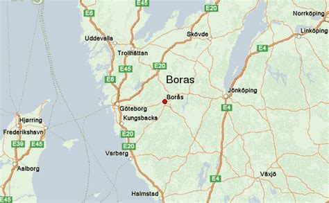 Boras Sweden Map - TravelsFinders.Com