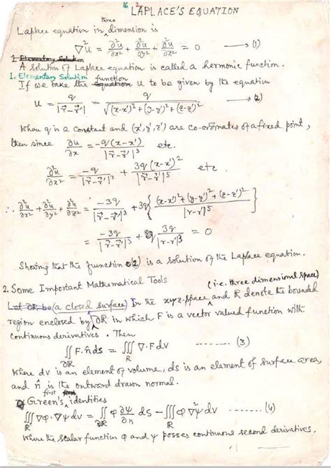 SOLUTION: Laplace equation - Studypool