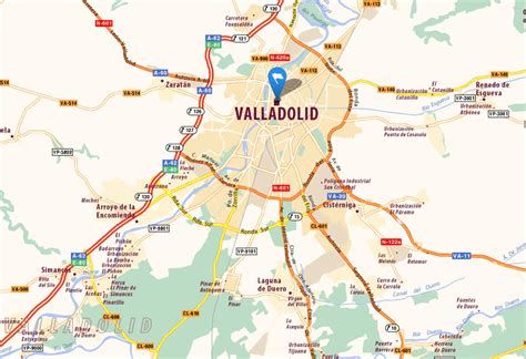 Valladolid Map - Spain