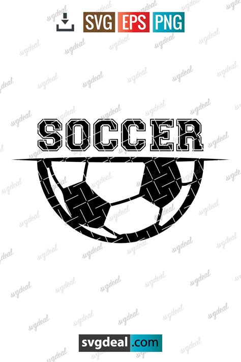 Free Half Soccer Ball Svg - SVGDeal.com