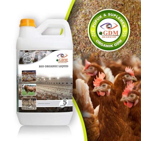 Promo Suplemen Pakan Ayam Petelur Organik Gdm 5liter Diskon 23% Di ...