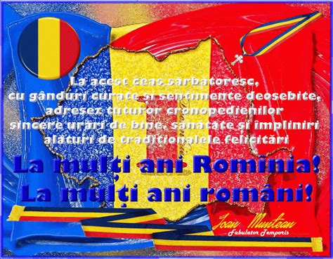 La mulţi ani România! La mulţi ani români! - Zile naţionale - Cronopedia