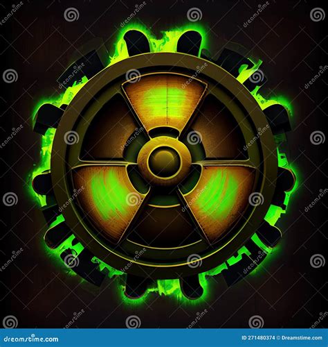 Radiation hazard sign stock illustration. Illustration of hazardous ...