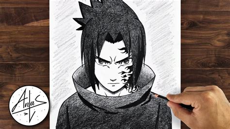 How to Draw SASUKE UCHIHA | Drawing Tutorial (step by step) - YouTube