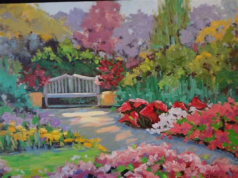 Lovely Park Bench Painting by Gail Krol | Fine Art America