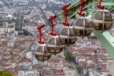 140+ View Of Grenoble From The Bastille Fortress France Stock Photos ...