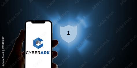 Cyberark Logo shown on a smartphone, information security company ...