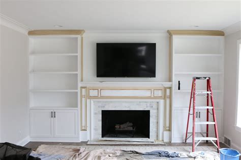 Built In Bookcases On Either Side Of Fireplace • Deck Storage Box Ideas