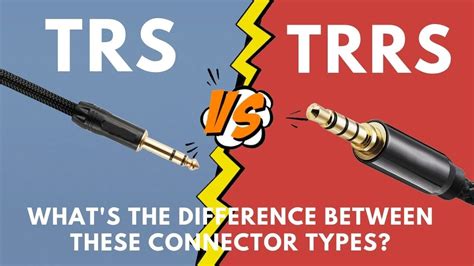 What are TRS and TRRS Connectors? And the differences between them ...