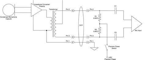 Mic Preamp Phantom Power Schematic - Wiring Digital and Schematic