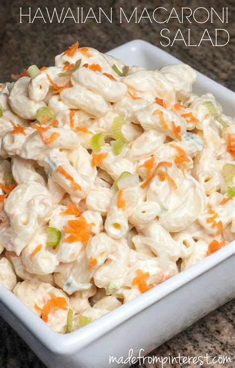 This Hawaiian Macaroni Salad Recipe is for the authentic polynesian ...