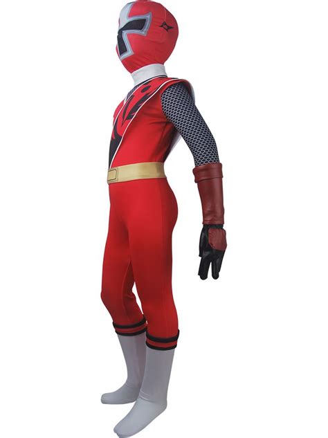 Power Rangers Ninja Steel cosplay Red Ranger Brody Romero costume suit ...