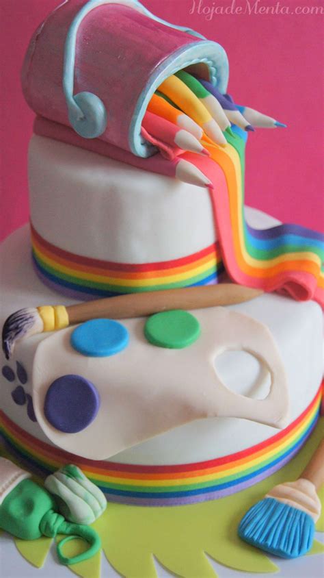 Tarta de fondant al óleo Beautiful Cakes, Amazing Cakes, Beer Mug Cake ...