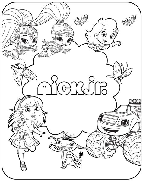 Nickelodeon Coloring Pages Pdf To Print - Coloringfolder.com | Nick jr ...