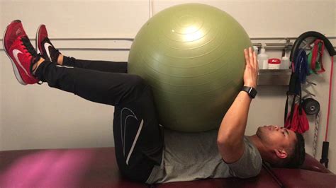 Triple Flexion with Stability Ball - YouTube