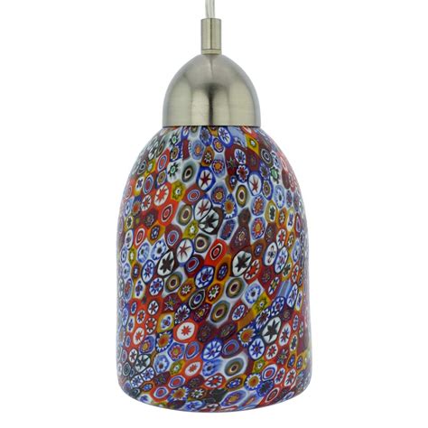 Murano Glass Lighting | Murano Glass Pendant Light - Millefiori