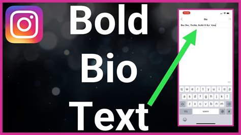 How To Bold Text On Instagram Bio - YouTube