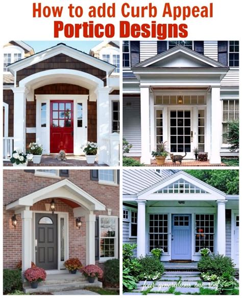 How to Add Curb Appeal with a Portico - Four Generations One Roof