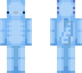 Blue Axolotl | Minecraft Skin