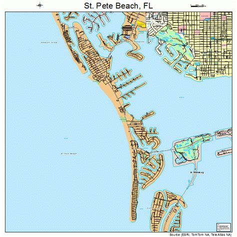 St. Pete Beach Florida Street Map 1262885