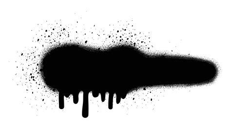 Abstract grungy graffiti black spray paint banner 26166092 Vector Art ...