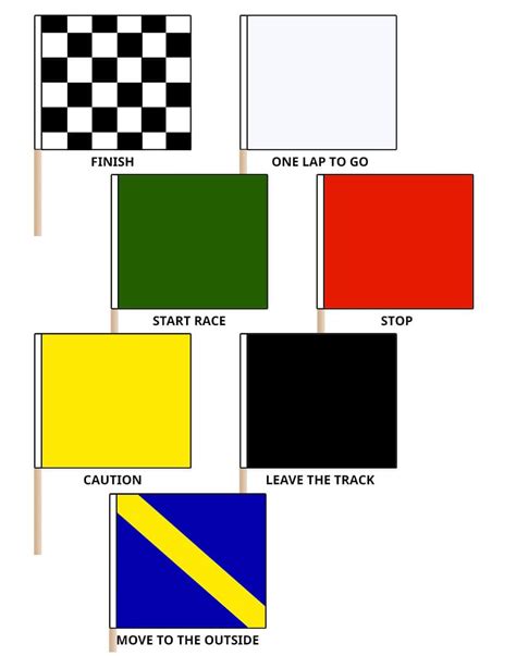 Racing Flags | Auto Racing Flag Set W/ Flag Poles - Parker Flags