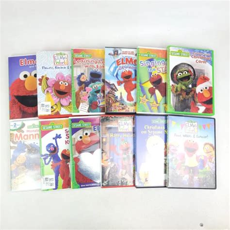 SESAME STREET DVD Lot of 12 Educational; Elmo's World Grouchland ...