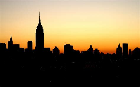 🔥 Free Download Skyline City Silhouette Hd Wallpaper In Imageci by ...