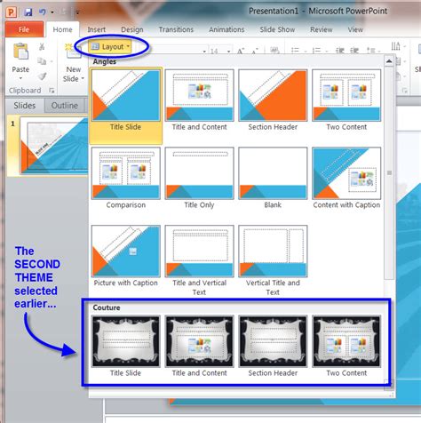 Microsoft Powerpoint Slide Layouts