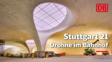 Stuttgart 21: Der ganze Hauptbahnhof im Drohnenflug - YouTube