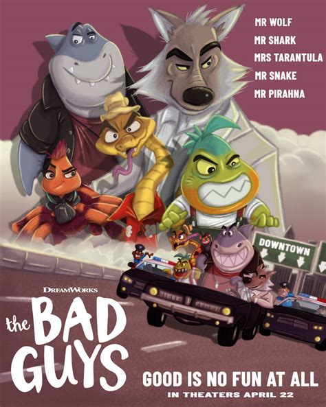 The Bad Guys Movie fanart poster by Artoonix-Webcomix on DeviantArt