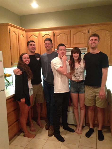 Tall group pic from last night. Shortest girl is 5'8 and tallest guy is ...