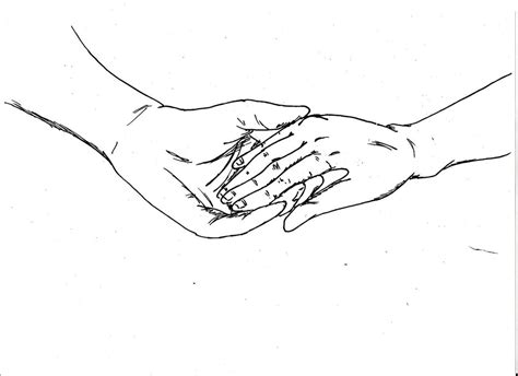 Two Hands Holding Drawing at GetDrawings | Free download