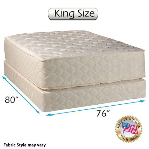 Dream Sleep Highlight Luxury Firm King Size Mattress & Box Spring Set ...