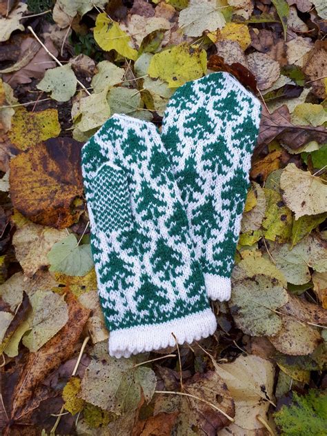 Wool Mittens Hand Knitted Mittens Knit Wool Gloves - Etsy