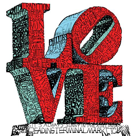 Love Statue Philadelphia | Philly Wall Art | Art of Words