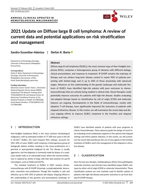 American Journal of Hematology: Annual Clinical Updates in Hematologic ...