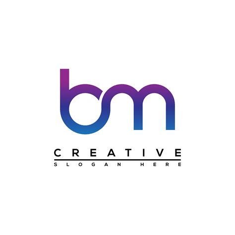 B M letter creative logo design 17316008 Vector Art at Vecteezy